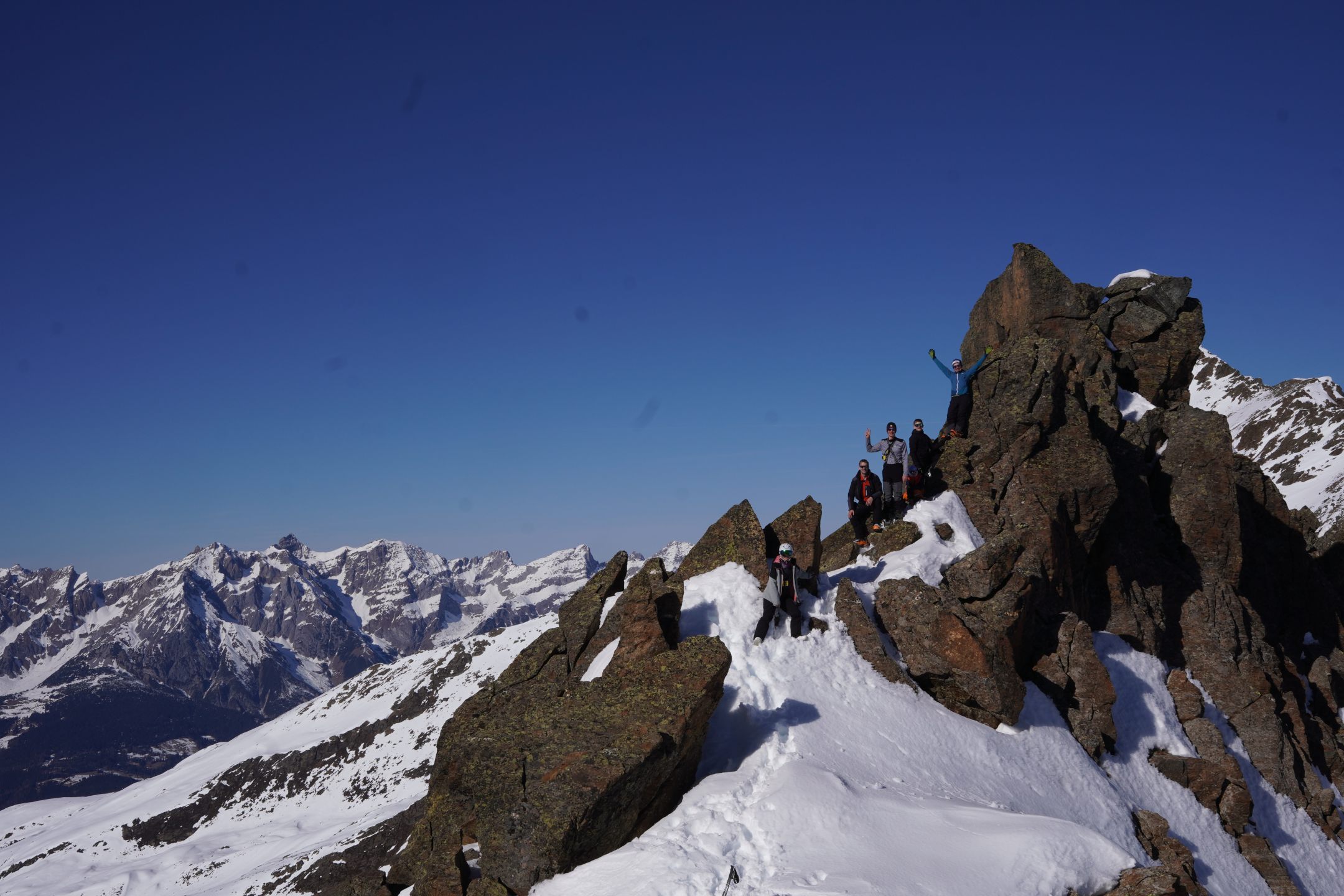 Familiengruppe auf der Ascher Hütte