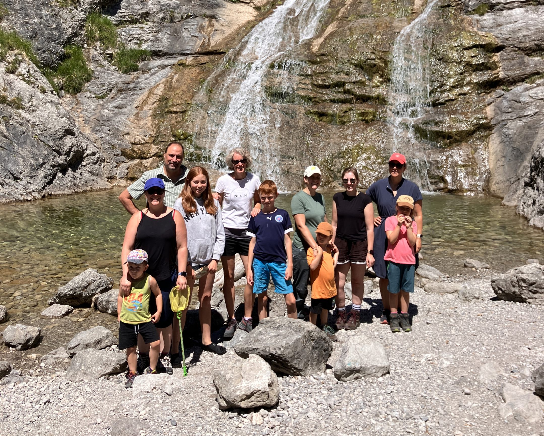 Familienwanderung zum Glasbachwasserfall